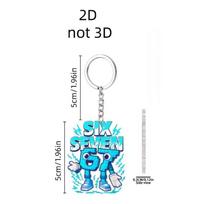 Acrylic Keychain Brainrot Toy Flat Backpack Pendant Creative Gift Cross-Border Steal a Brainrot 67cm Keychain Backpack Pendant