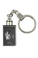Cardigan Welsh Corgi I - Crystal key ring with dog photo, illuminated key ring, unique gift by Art-Dog brand skaidri