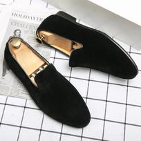 Fashion Big Size Men Cow Suede Leather 2024 Driving Casual Slip On Black Loafers Flats Mens Moccasins Italian Male Designer Brand Shoes 6