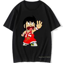 Vyriški juokingi marškinėliai Gigi La Top Krepšinis Oversize Animacinis 80-tieji 90-tieji Unisex Naujos mados marškinėliai Laisvalaikio stilius Vasara Anime XXXXL juoda