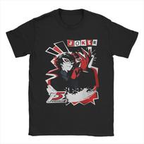 Men Women Graphic Print  Personaed 5 Joker Mens funny game T Shirt Tee Pure Cotton  T-shirts Clothing S juoda