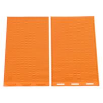 2PCS Beeswax Press Sheets 5.4mm Silicone Flexible Beeswax Foundation Sheet Beekeeper Equipment for Beekeeping Honeycomb oranžinė