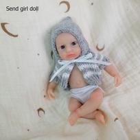 6 colių gryno kieto silikono mini reborn lėlės LouLou švelnus prisilietimas elastinga tampri simuliacinė mergaitės lėlė tikroviška pabudusi delno naujagimės lėlės vaikams nuo 3 metų girl doll