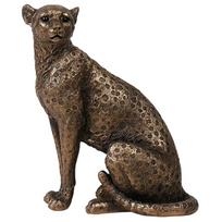 Dervinė Gepardo Statulėlė Klasikinė Leopardo Figūrėlė Modernus Namų Biuro Darbalaukio Dervos Gyvūno Panteros Dekoro Skulptūra Dekoratyvinė Dovana auksinė