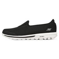 Skechers Go Walk Classic Audinio Tinklelio Sintetinės Odos Patogūs Universalūs Žemakulniai Laisvalaikio Batai Moteriški Sportbačiai Juodi Balti 124979-BKW 36