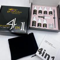 Professional Lash Lift Solution Perm Kit Brush Brow Lamination Y Comb Lifting Henna 4 in 1 Brow Lamination Tint Lash Lift Kit gray