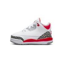 Air Jordan 3 Retro Fire Red pusaukščiai vaikiški batai balti/raudoni DM0968-160 22