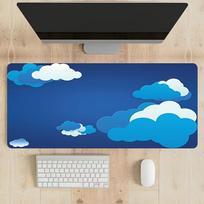 Oversized Keyboard Desk Mat microfiber cloth surface anti slip natural rubber base for home office laptop keyboard desk comforta 400x800x2mm