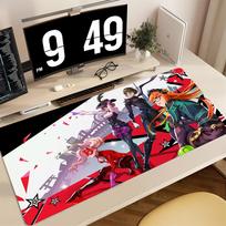 Gaming Mouse Pad Large Desk Mat Antislip Stitched Edges Persona  Anime Print Keyboard Pad for Gamer Home Office (as the picture,300x800x2mm)