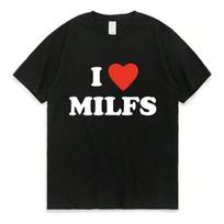 Camisetas Estampadas Con Letras De I Love Milfs I Heart Hot S įvairiaspalvis
