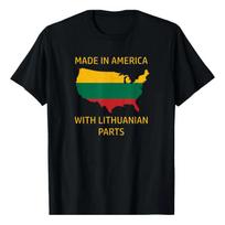 Fabricado En Estados Unidos Con Piezas Lituanas (lituania Y S įvairiaspalvis