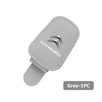 WIUD9 Car Sun Visor Eyeglass Hanger Leather Storage Holder Clip For Citroen Grand Berlingo Jumper Celysee Xsara Picasso Aircross