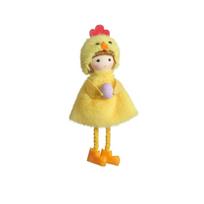 Ornamental Figurines Yellow Chicken Easter Cute Design Hanging Decor Hanging Ornaments Figurine Easter Fairy Birthday Party