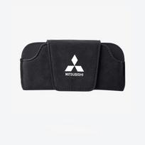 pdsh9 Car Sun Visor Glasses Box Anti-scratch Protection Box for Mitsubishi Pajero Colt I200 Space Delica Triton Ralliart Ex Mirage juoda