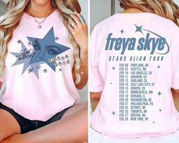 2 Sided Freya Skye Silent Treatment T-Shirt Stars Align Tour 2026 Festival Tee S