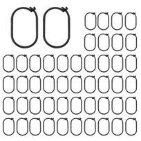 50/100Pcs Plastic Gazebo Curtain Hook  Heavy Duty Mosquito Netting Hook 50pcs A black