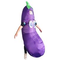 Karštai parduodamas pripučiamas kostiumas: Helovino Jodinėjantis Liūtas & Kalėdinio Karnavalo Tigras One Size purple