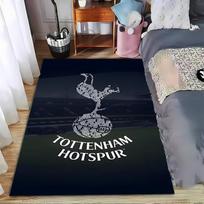 Tottenham Hotspur Logotipo Kilimas, Juodas Futbolo Gerbėjų Kambario Dekoro Kilimas  Tinka naudoti kaip neslystantis kilimėlis svetainės, miegamojo sofoms 40x60cm( 15x23in ) black