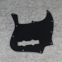 FLEOR 1PCS 10-Hole Bass Pickguard Jazz JB Guitar Scratch Plate and Screws for 4 String Bass