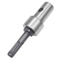 Thread Keyless Drill Ground Auger Drill Adapter  Electric Hammer Earth Auger gray