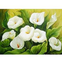 Visas 5D „pasidaryk pats“ deimantinis paveikslas „Qingxiu“ lelijos gėlė Siuvinėjimas kryželiu namų dekoras, rankų darbo dovana 25x30cm yellow