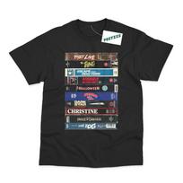 Retro Vhs kolekcija, įkvėpta John Carpenter Dtg marginti unisex marškinėliai XXXL gray