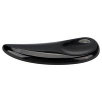 Lenkta kosmetinė mentelė-semtuvėlis Mini Gua Sha Jado akmens lenkta makiažo akių kremo kosmetinė mentelė Juoda juoda