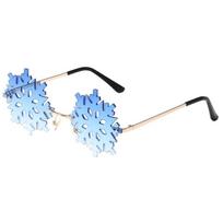 Christmas Party Colorful Rimless Lens Girl Christmas Sunglasses Fashion Eyeglass