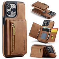 2in1 Removable Leather Card Holder Magsafe Phone Case for iPhone 14 15 13 12 11 Pro Max Plus Magnetic Wallet Shockproof Cover For iPhone 16 ruda