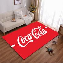 Red Carpet with Coca-Cola Logo, Classic Design for Home Decor Suitable for use as an anti-slip for living room bedroom sofas 40x60cm( 15x23in )