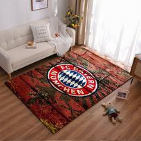 FC Bayern Miuncheno logotipas kilimas, Raudonų plytų raštas namų dekoras  Tinka naudoti kaip neslystantis kilimėlis svetainės miegamojo sofoms 40x60cm( 15x23in ) gray
