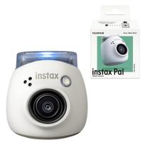 Fujifilm INSTAX Pal Instax Milky camera, White, wide-angle lens, multi-format, palm-sized camera. balta