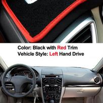 2 Layer Car Inner Dashboard Cover Sun Shade Pad For Mazda 6 MPS / Atenza 6 Mazdaspeed 2003 2004 2005 2006 2007 2008 Dashmat Pad raudona