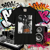 Gang Starr T-Shirt, DJ Premier & Guru, Hip-Hop Music Tee 100% Pure Cotton Printed Adults and Children Breathable T-shirt S įvairiaspalvis