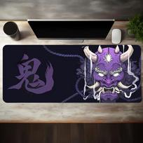 Large Esports Gaming Mouse Pad Featuring a Dark and Mysterious Purple Illustration Design Washable Base Largesized Desk 800x300x2mm