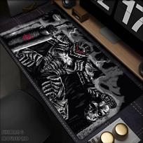 Didelis pelės kilimėlis Anime Berserk Žaidėjo Klaviatūros Pelės kilimėlis Didelis Guminis Žaidimų kilimėlis Guts kardas berserk Pelės kilimėlis PC Stalas Mergaitė Spintelė 800x400x2mm gray