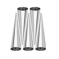 5pcs Stainless Steel Cake Tool Set Croissant Mold Pancake Tube Cone Shaped Baking Mold Kitchen Dessert Tool Cake Bread Mold