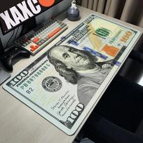 Money  Dollar Mouse Pad Gaming Mats Xxl Mousepad Speed Computer Tables Table Mat Deskpad Playmat Gamer Cabinet Deskmat Kawaii 800x400x2mm