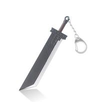 Final Fantasy 7 VII Remake Kardas Raktų pakabukas Cloud Strife Buster Raktų pakabukas Raktų pakabukai Žaidimų Aksesuarai Automobilio Raktų pakabukas llaveros white