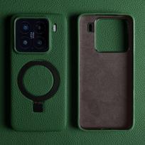 Magnet Ring Stand Phone Case For Xiaomi 15 Pro 14Ultra 13T 12SUltra 11T Cover Genuine Leather Case Magnetic Back Cover Cases Genuine Leather&Xiaomi 11T Pro