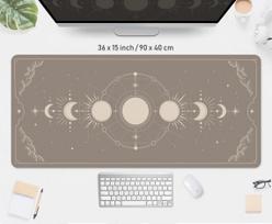 Pink Space Mouse Pad Kawaii Laptop Carpet  Black and White Mousepad Gamer Deskmat Office Keyboard Mouse Mats Gaming Accessories 400X800X2mm