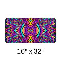 Vibrant Abstract Pattern Mouse Pad Stylish Office Decoration Gaming Gear Workstation Accessory Ideal Gift Gaming Mouse Pad LockEdge 300x800x3mm