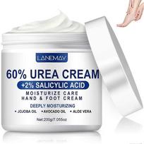 60% Urea Hand & Foot Cream with Salicylic Acid, Hypoallergenic, Jojoba & Avocado Oil, Deep Moisturizing