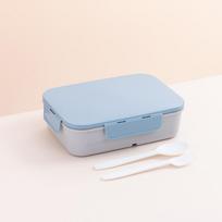 1200Ml Flip-Top Lunch Box,Portable, Leakproof & Waterproof Design For Outdoor Use, Travel, College, And Office Workers mėlyna