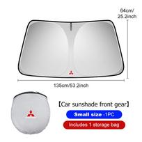 xkhr10 For Mitsubishi Car Foldable Windshield Sun Shade Visor UV Protection Shield Auto Accessories Lancer ASX Pajero Mirage Attrage