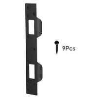 Metal Door Strike Plate Rustproof Security Front Door Security Devices Reinforcement Plate with 5-1/2 Inch Hole juoda