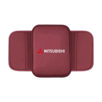 knsh5 Car Armrest Cushion Leather Storage Bag Auto Accessories for Mitsubishi Ralliart Lancer 9 EX Outlander ASX Competition Outlander raudona