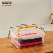 A4 Certificate Holder Box with Handle - Transparent Home Storage for Important Documents