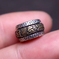 Tibetan-Style Mantra Rotating Bead Bodhi Bracelet with Spacer. 12mm