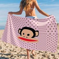 Paul Frank Beždžionės Paplūdimio Rankšluostis Animacinis Greitai Džiūstantis Mikropluošto Vonios Rankšluostis Plaukimui Banglenčių Sportui Stovyklavimui Unisex Atostogoms 50x100cm